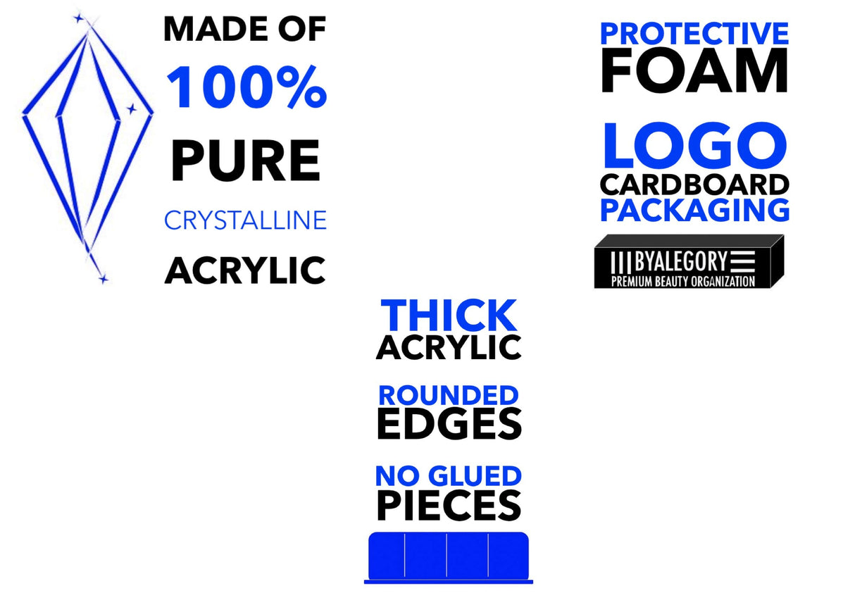 Organizador de acrílico de lápiz labial