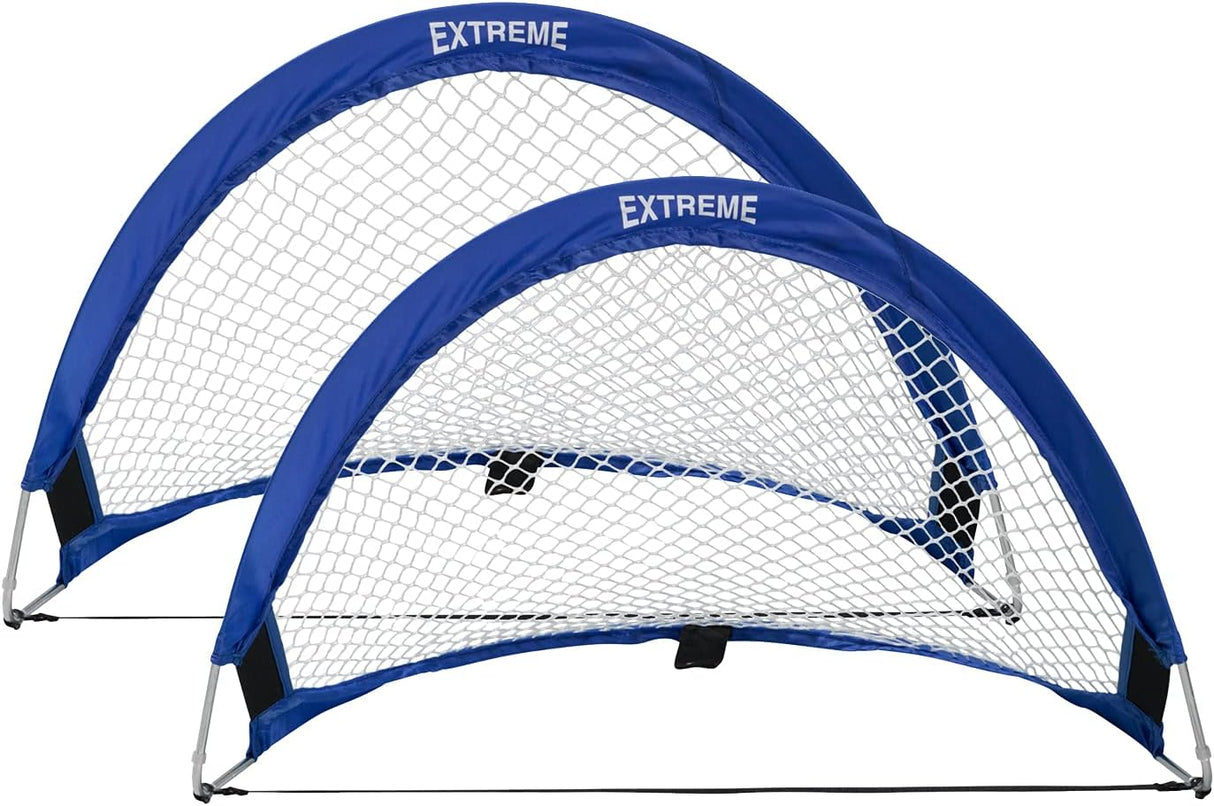 Pack 2 porterias de futbol plegables, facil de armar y llevar