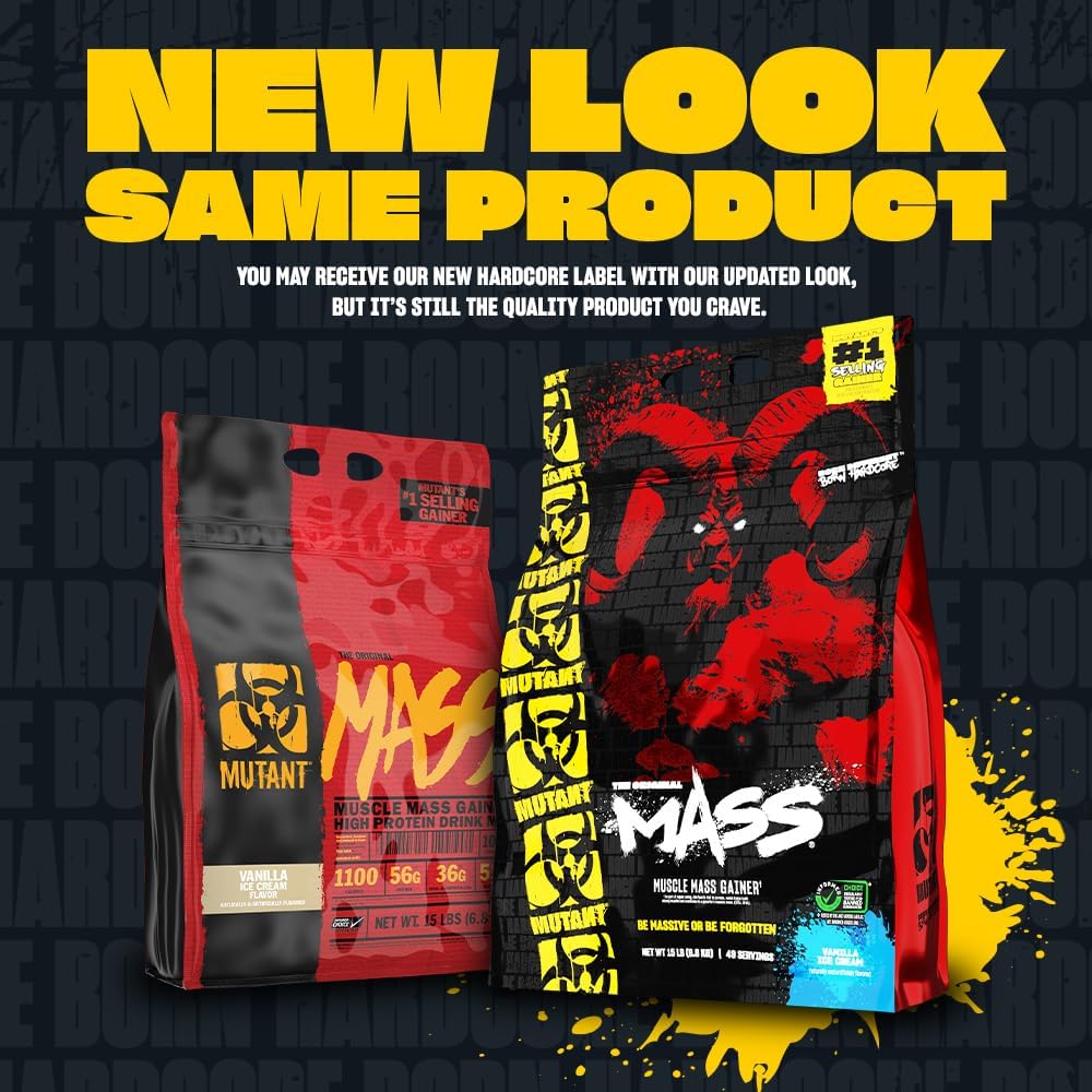 Mutant Mass Suplemento de Ganancia de Peso 15 lb