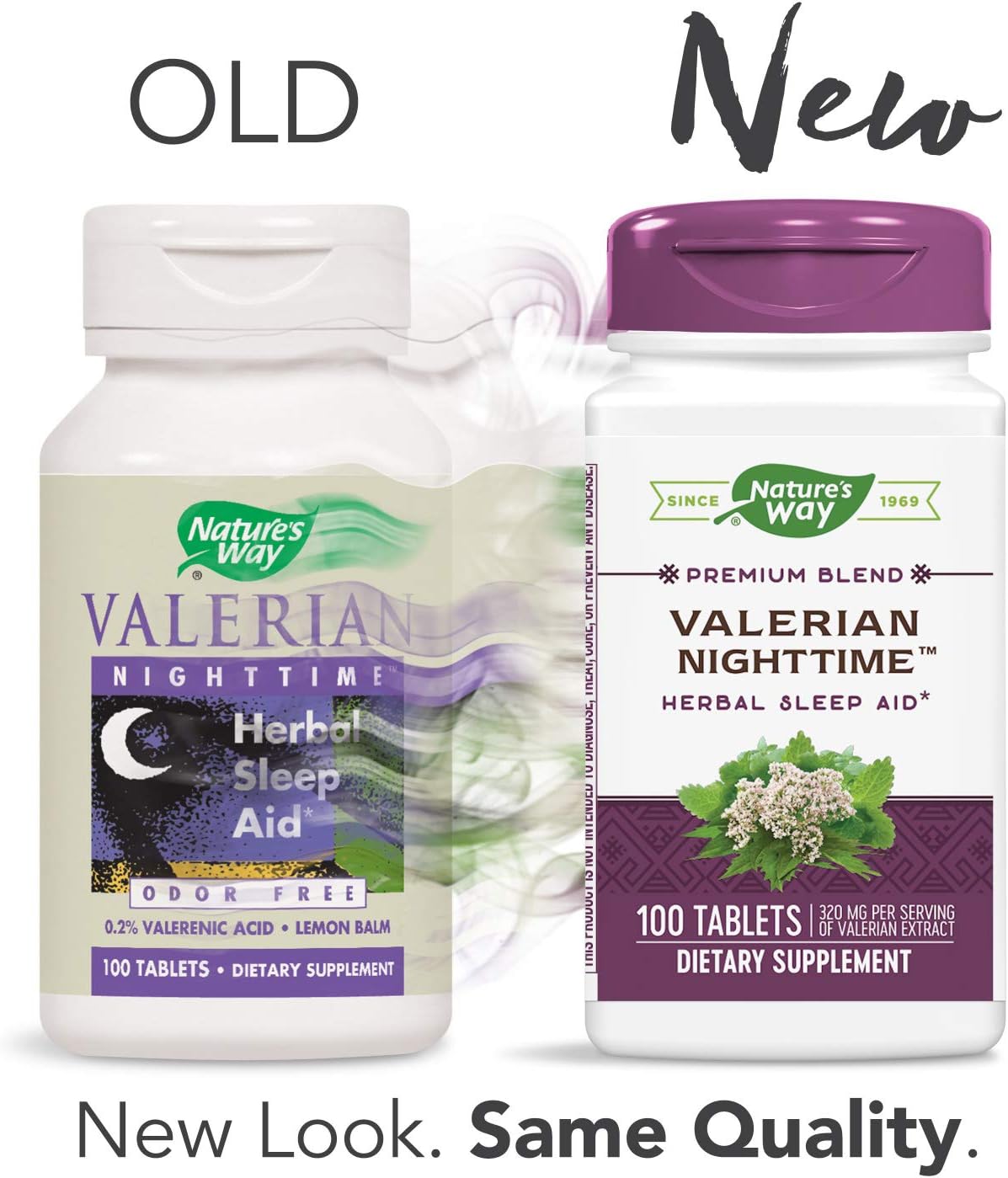 Suplemento Natures Way Valeriana Nighttime Herbal Sleep Aid