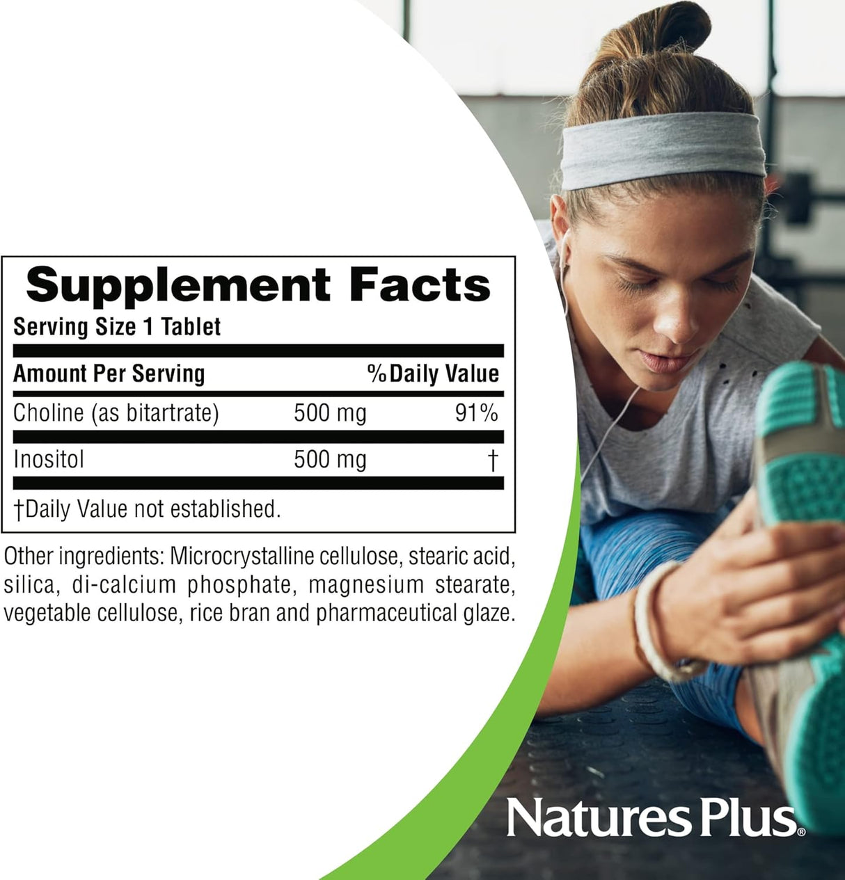 Suplemento Colina e Inositol 500 mg 60 und vegetarianos