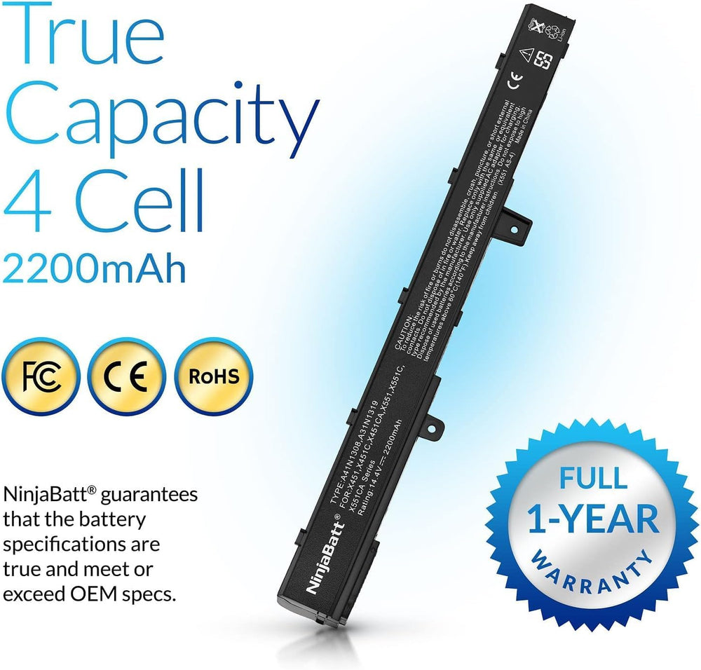 Batería  de alto rendimiento para Asus de 4 celdas NinjaBatt