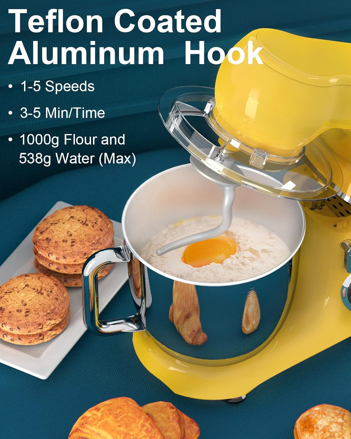 Batidora de Cocina Mini Angel, 10 Velocidades, 5.5QT