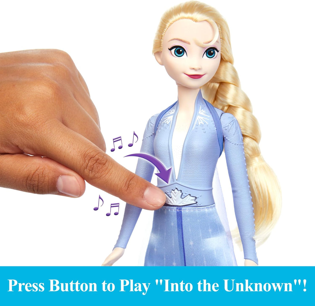 Muñeca Elsa Cantante, Mattel, Canta Into the Unknown, Frozen 2