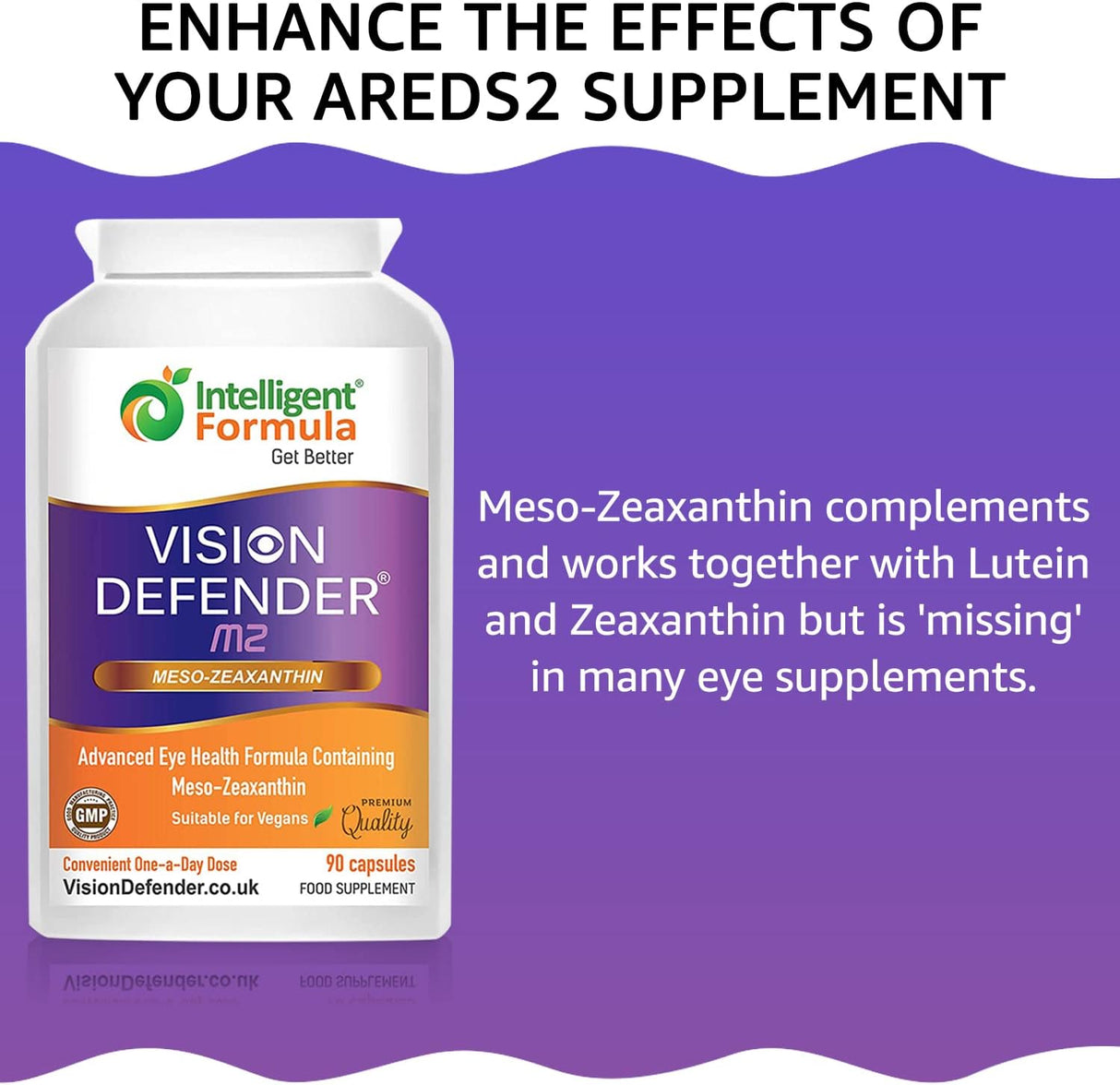 Suplementos Alimenticios vegano para ojos de zeaxantina