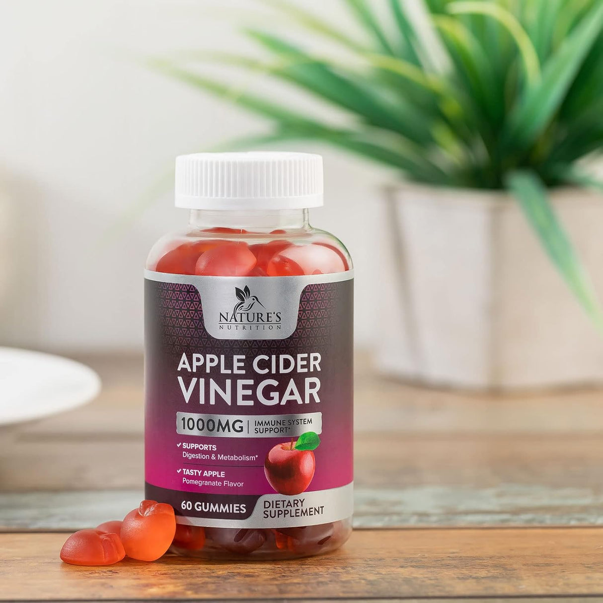 Gomitas de vinagre de manzana para pérdida de peso de 1000mg