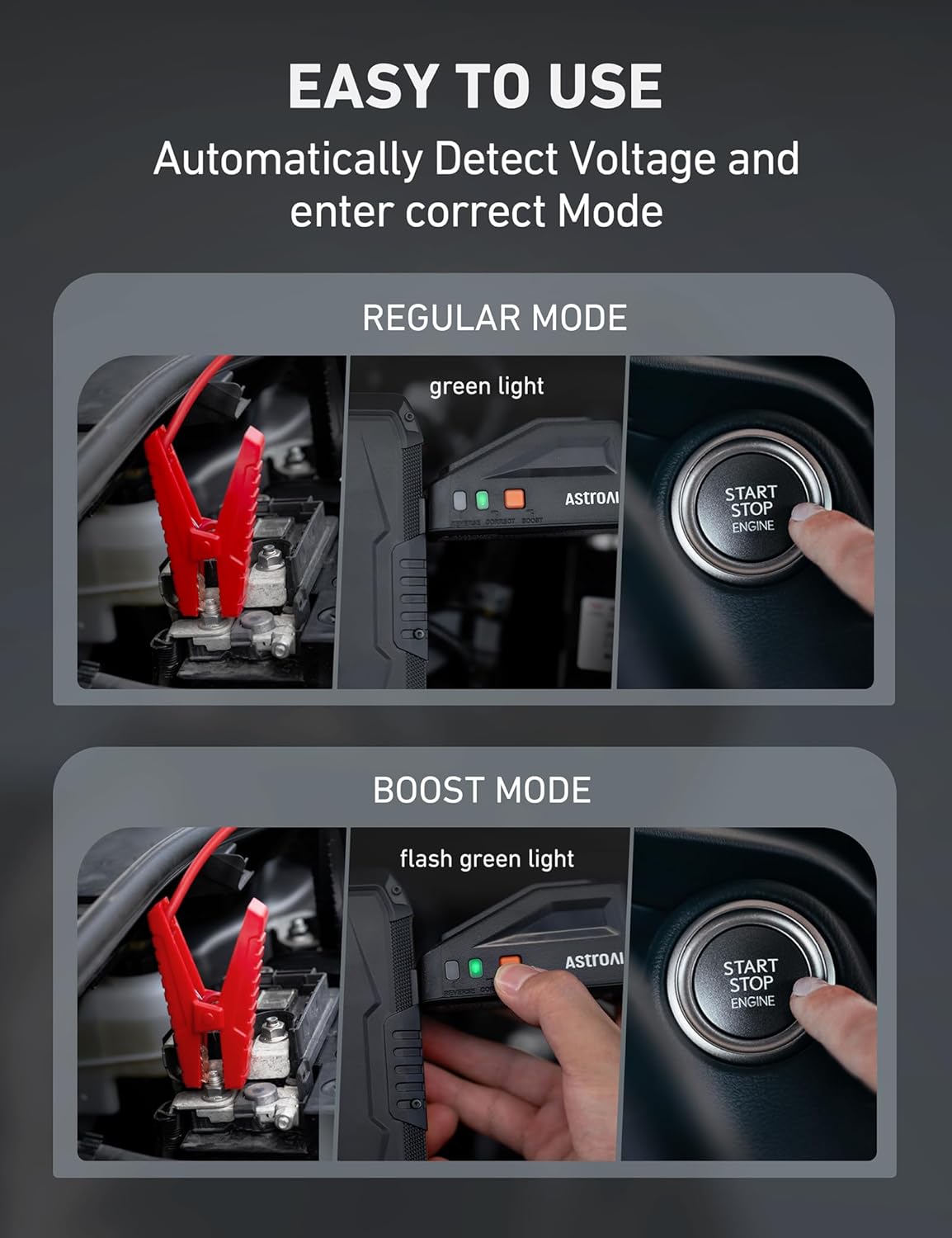 AstroAI Arrancador de coche S8 batería de coche de 1500