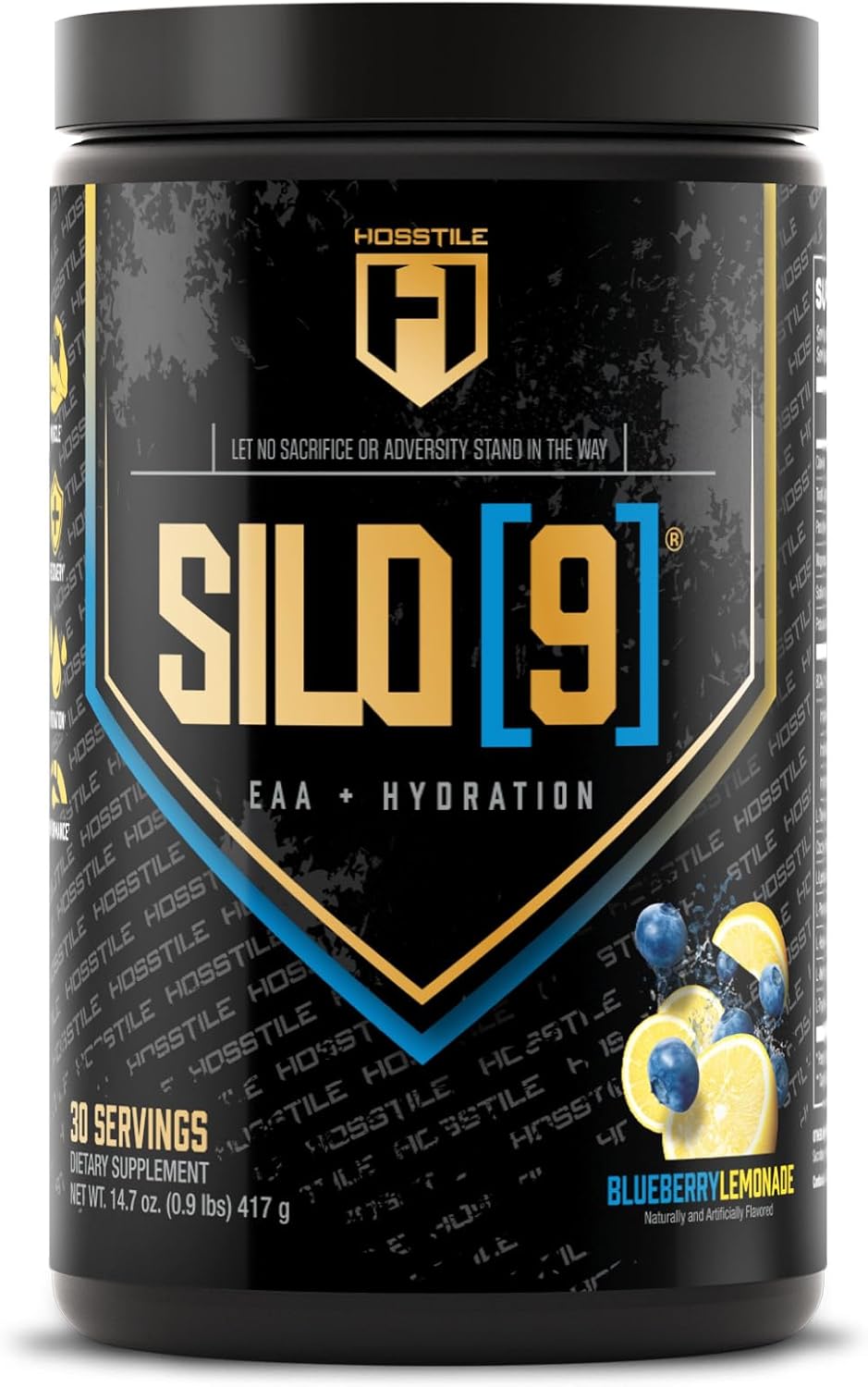 HOSSTILE Silo EAA+BCAA Polvo, soporte hidratación, 30 porciones