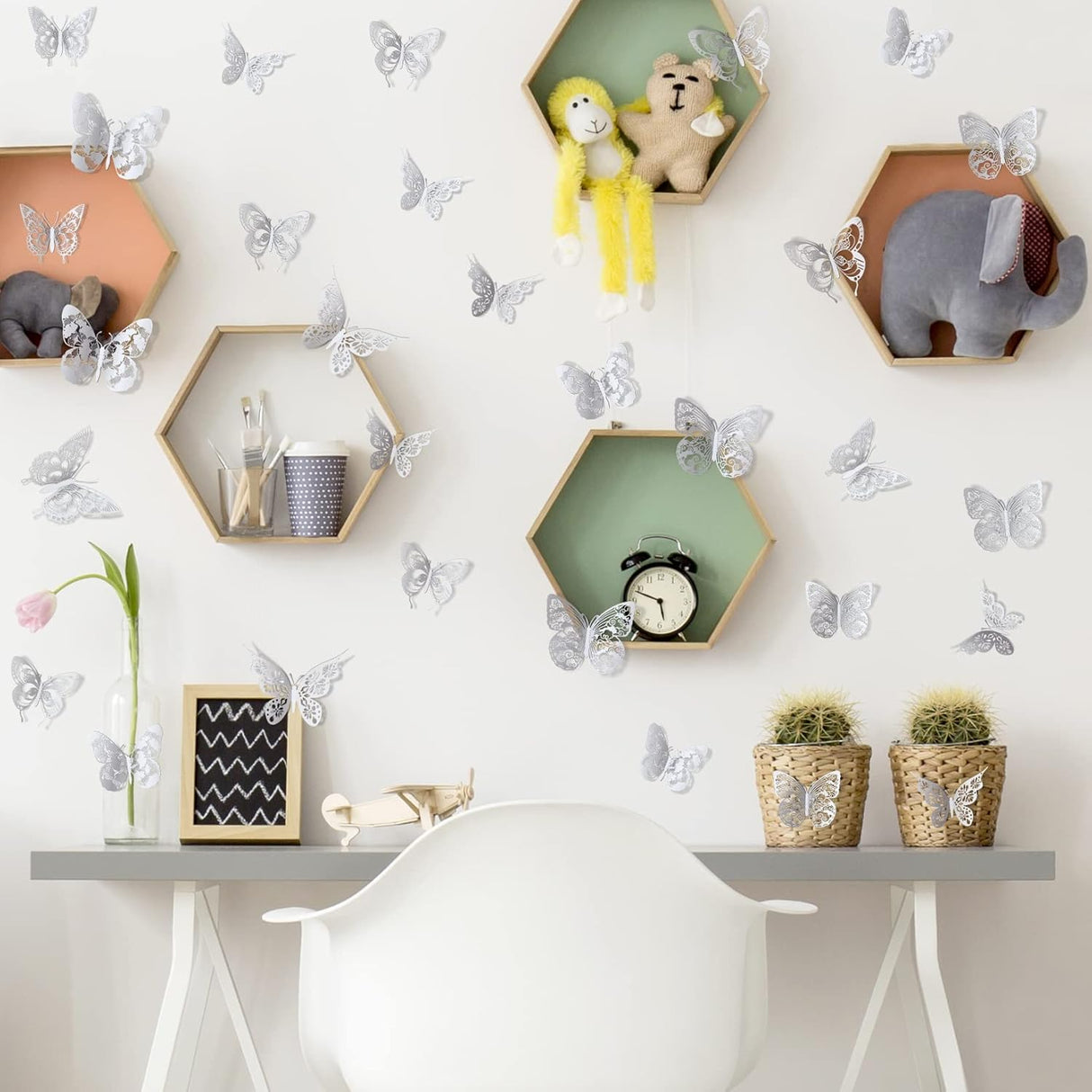 Decoración de Pared Mariposas 3D Amaonm 60 Piezas PVC