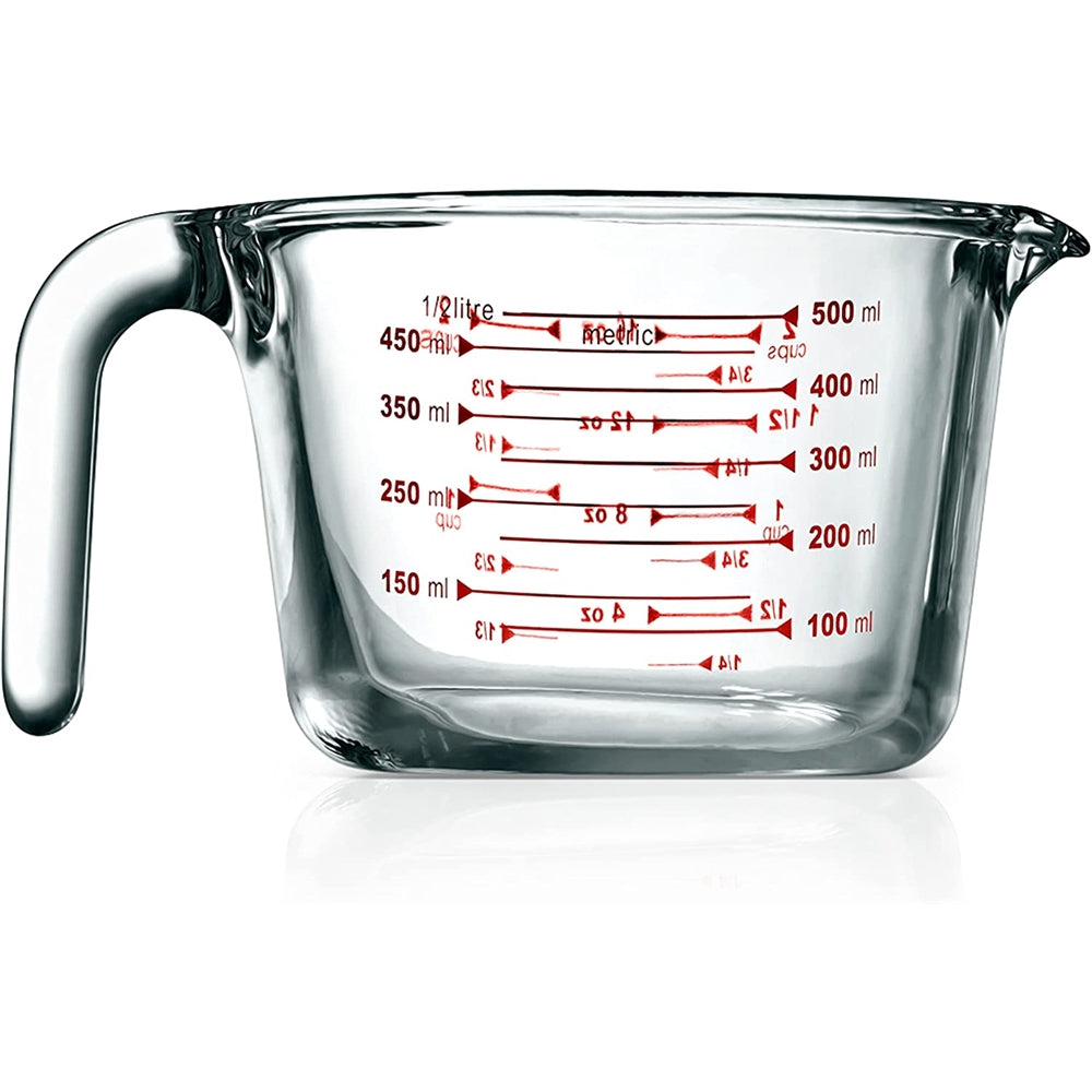 Vasos y Jarras Medidoras de vidrio NutriChef NCGLMES50
