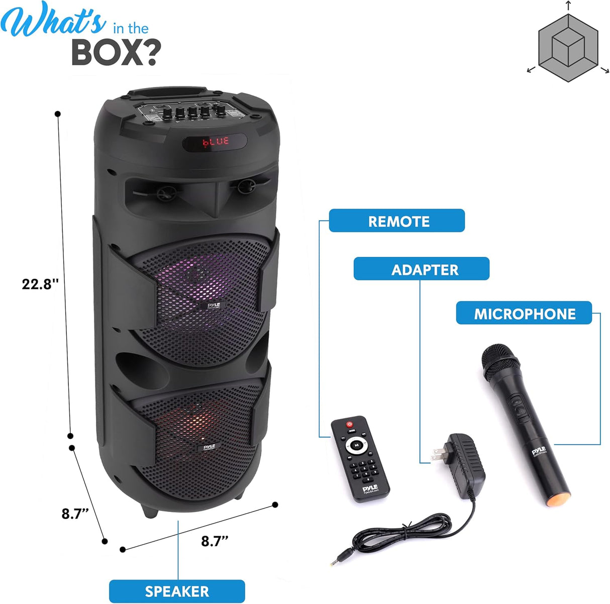 Parlante Portátil Bluetooth de 300 W PYLE-PRO PPHP2845B