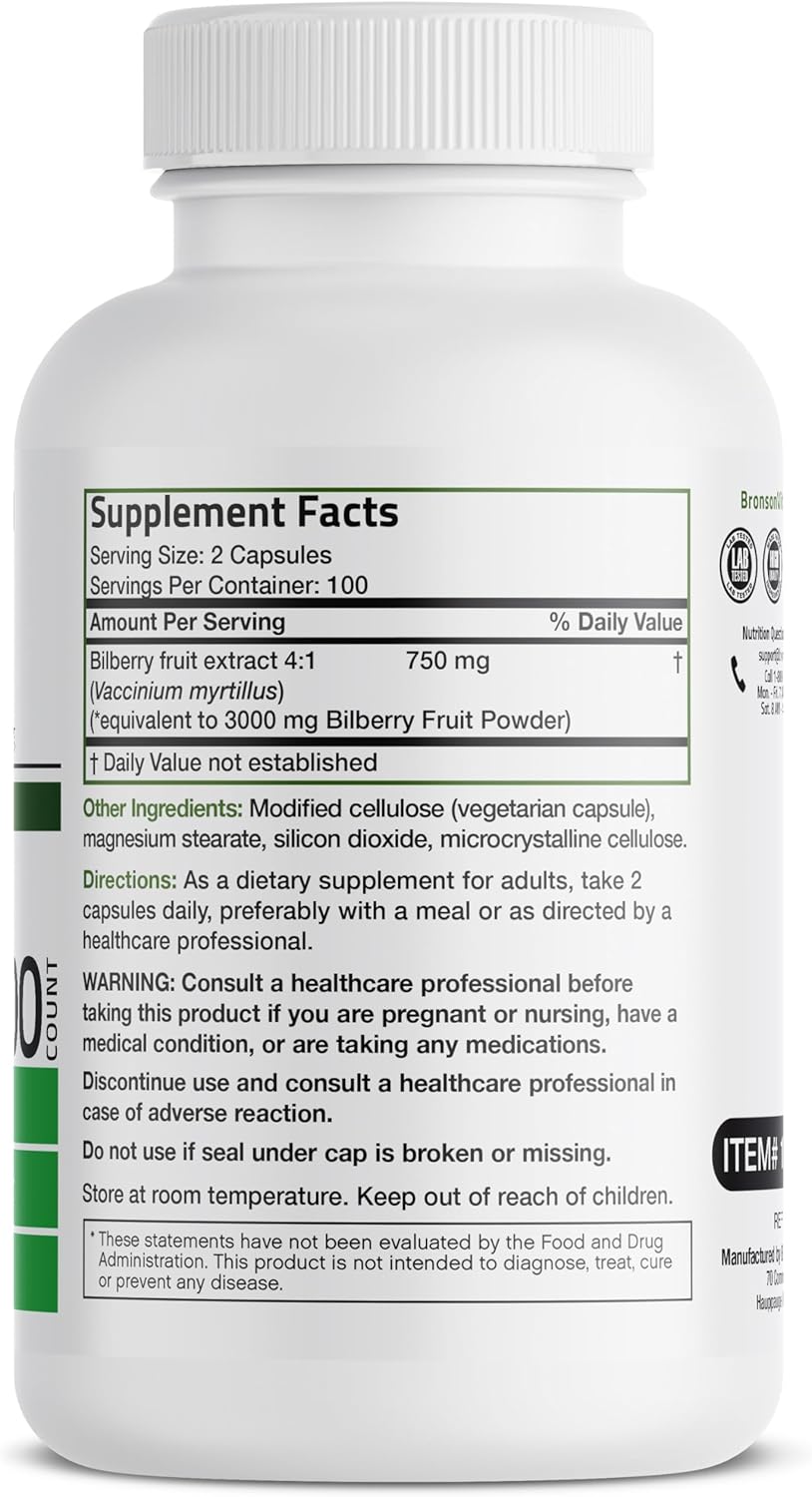 Suplemento Arándano Extra Strength 3000 mg sin OMG 200 cáp