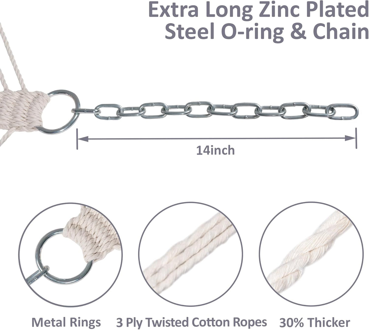 Hamaca Doble SUNCREAT, Extra Grande, Tela Acolchada, Referencia: