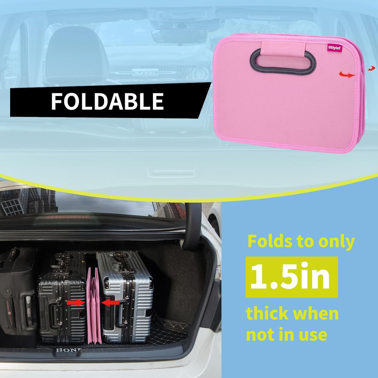 Organizador de Maletero SUV, Car Storage, 35L, Impermeable, P-B