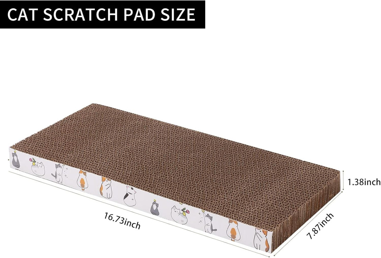 Paquete de 5 almohadillas para rascar gatos reversibles