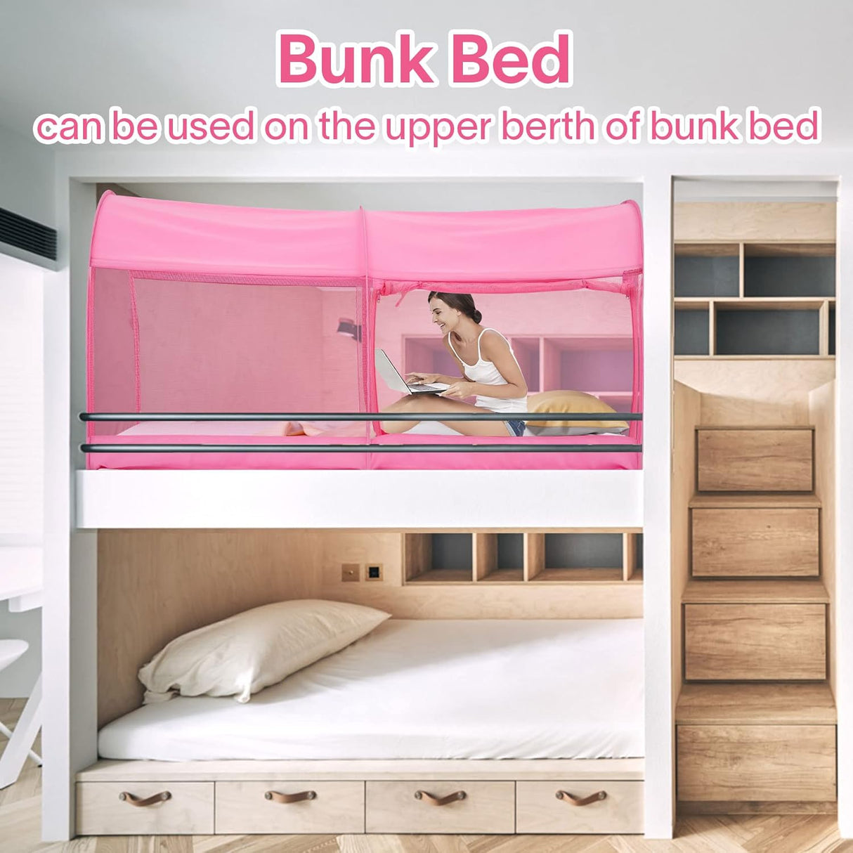 Tiendas de campaña de ensueño transpirable color rosa