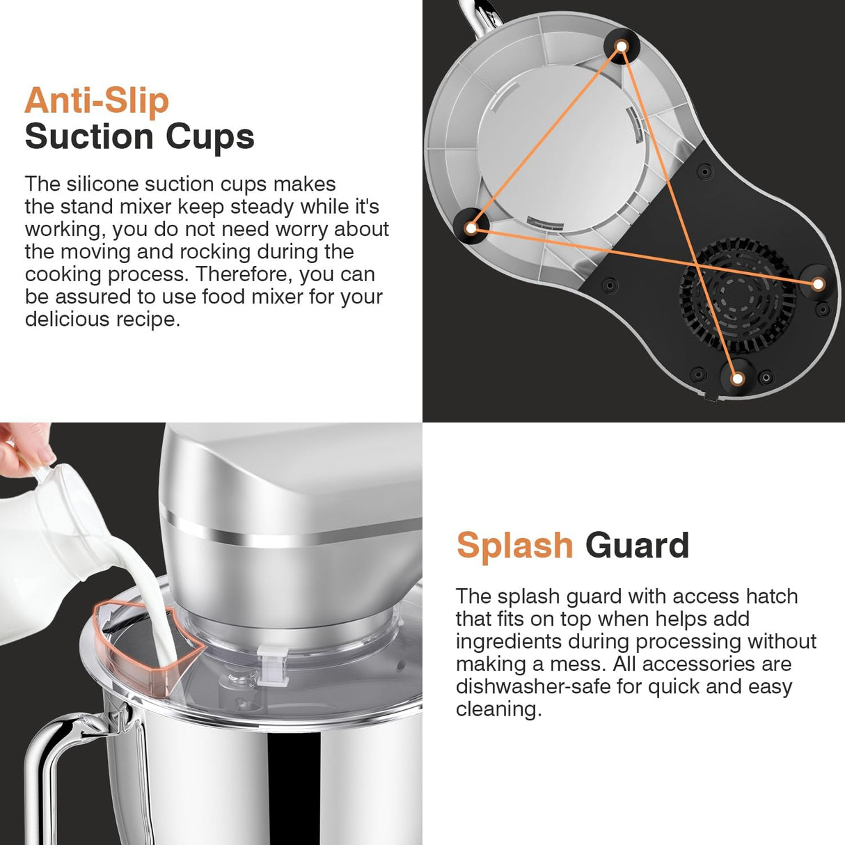 Batidora de pie Mini Angel, 10 velocidades, 5QT, modelo 2023