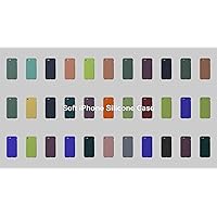 DTTOCASE - Funda para iPhone SE 2022/2020, iPhone 8, iPhone 7, funda de silicona líquida para iPhone SE 8 7 de 4.7 pulgadas, funda protectora colorida suave y sedosa para niñas y mujeres, nectarina