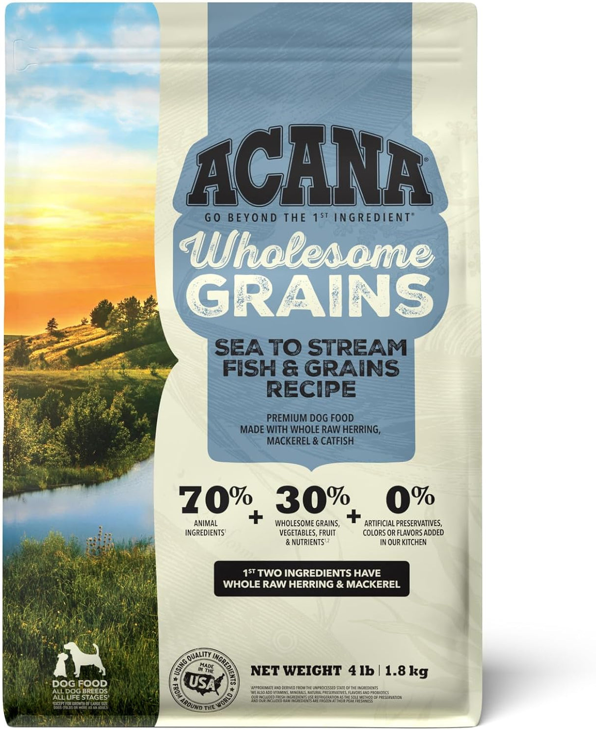 ACANA®Wholesome Grains - Alimento seco para perros, receta