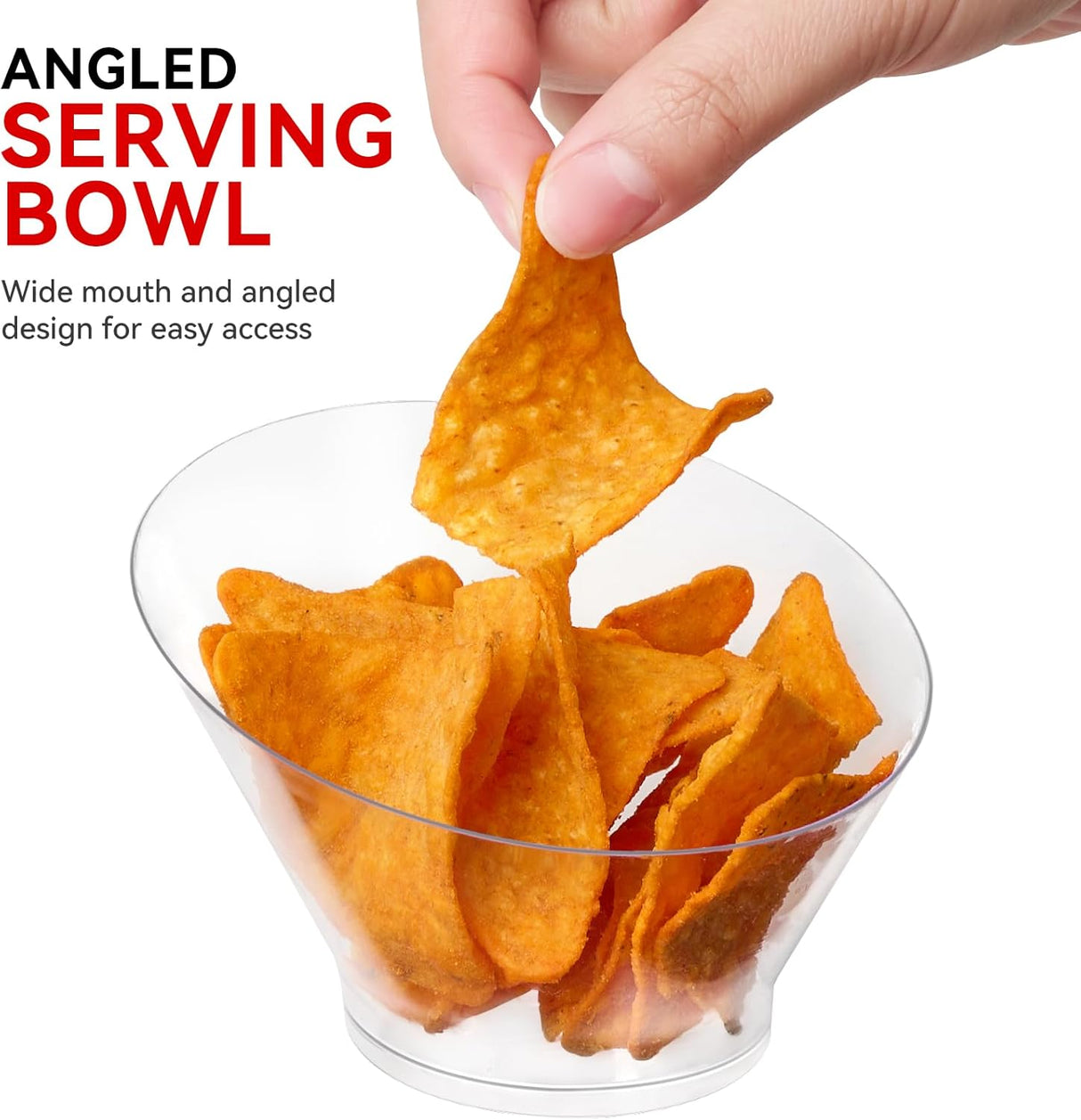 20 Bowls Plásticas Desechables 6 oz para Aperitivos