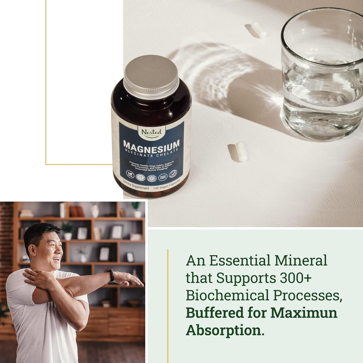 Suplementos Alimenticios de quelato de glicinato de magnesio