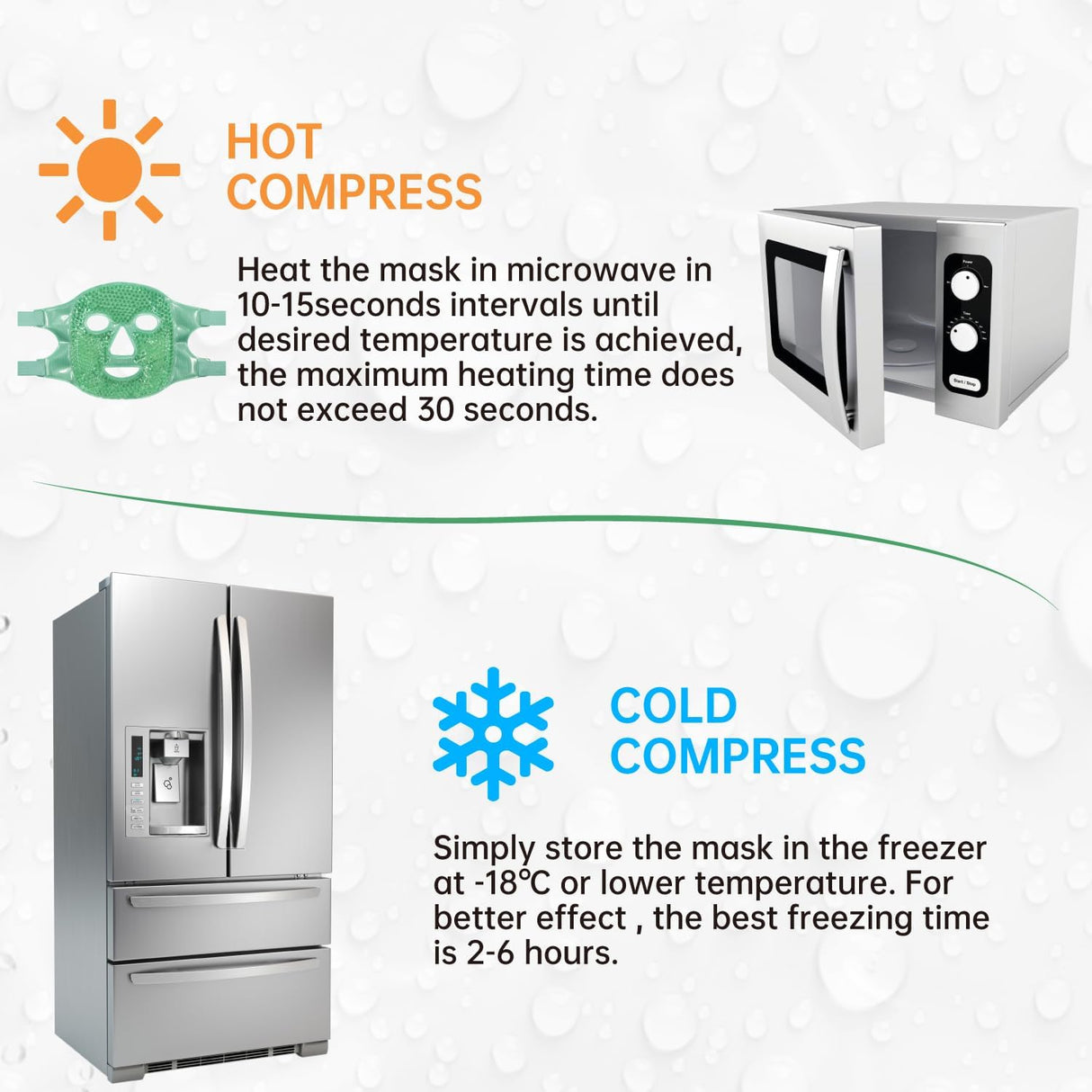 Máscara facial bolsas debajo de los ojos ojeras hinchadas