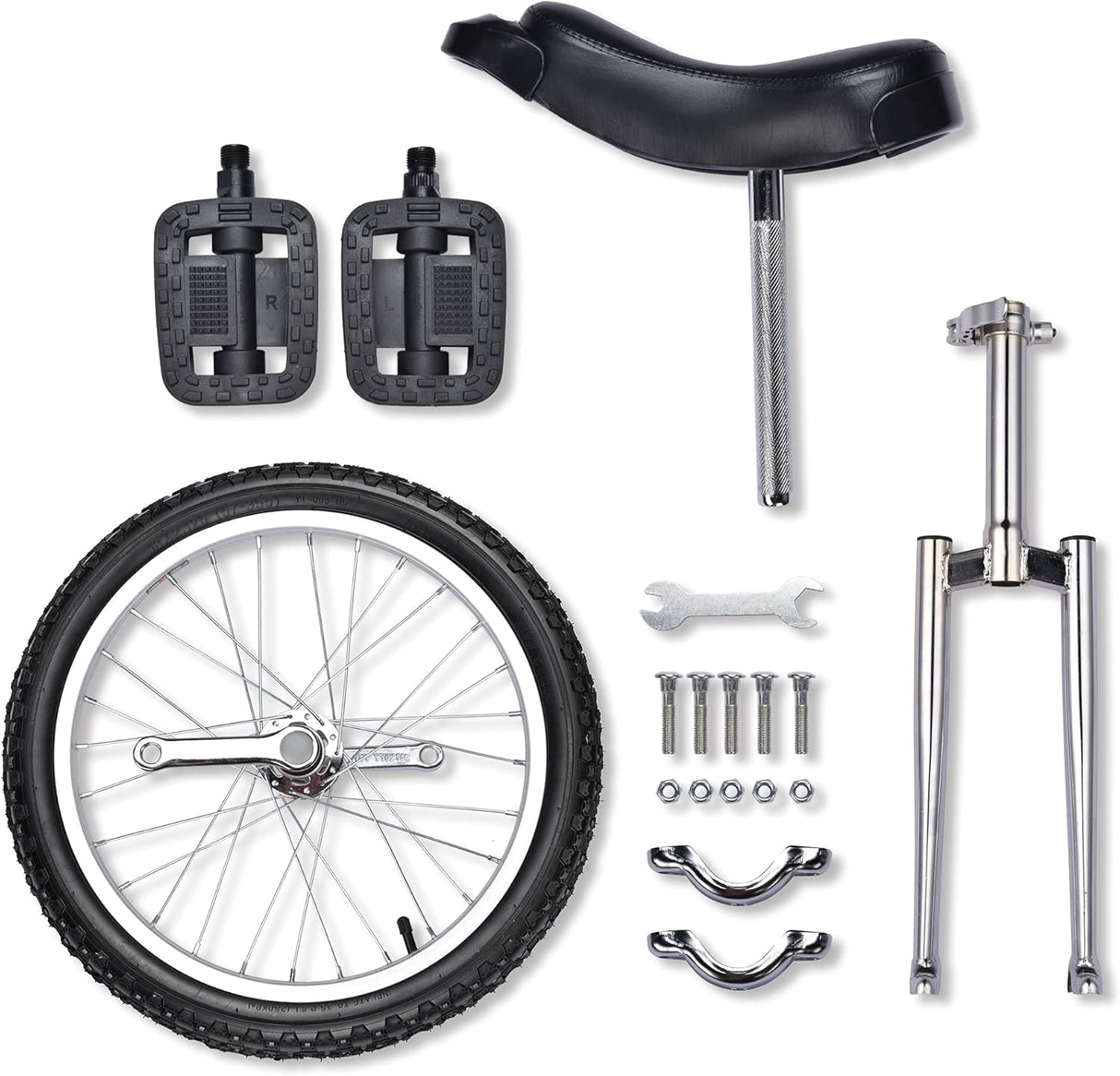 Unicycle ZeHuoGe 18 con asiento cómodo y neumático Butyl