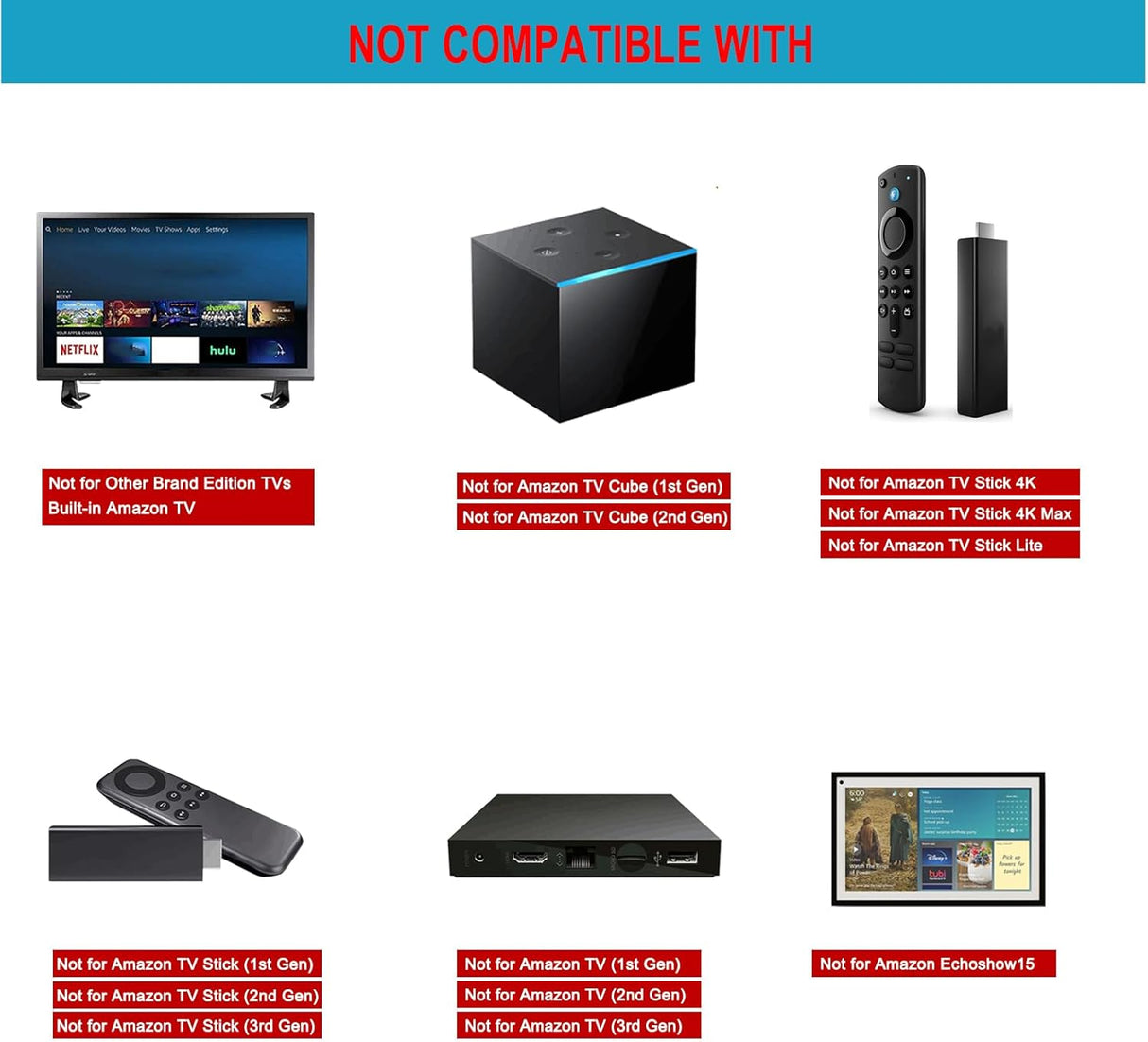 Control remoto Allimity para Amazon TV Cube y Smart TVs