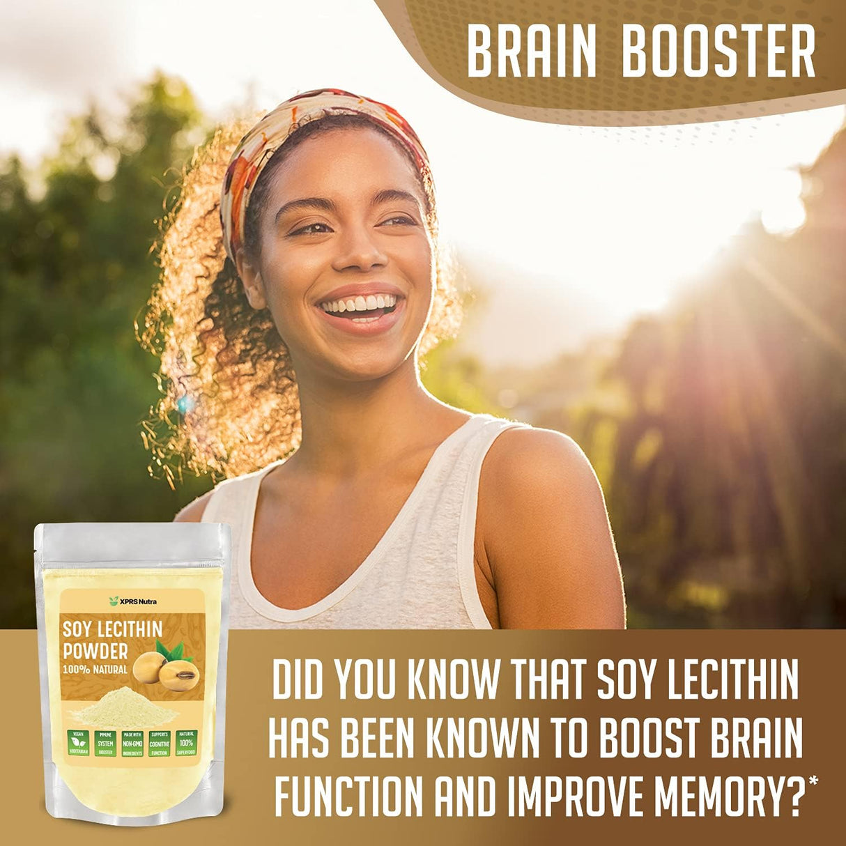 Suplemento Lecitina de soja en polvo Adecuado para cocinar