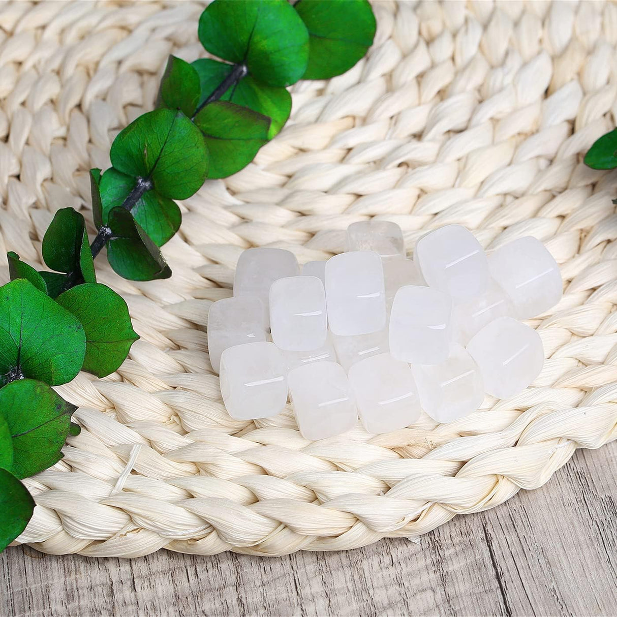 Juego de 10 cristales curativos de cuarzo transparente a granel