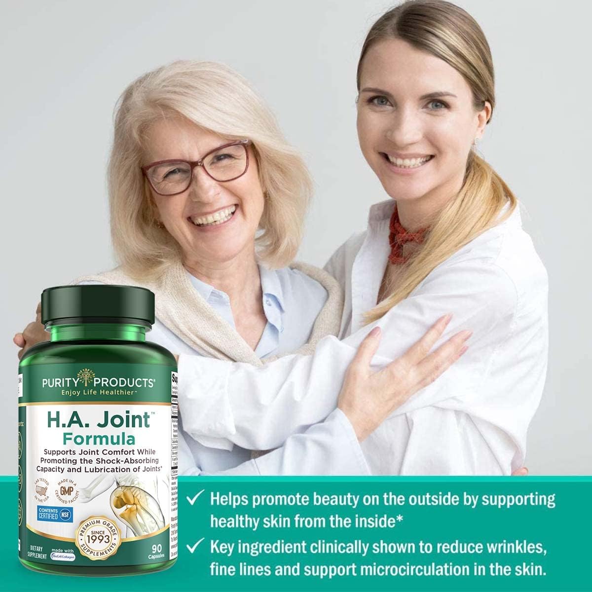 Ácido hialurónico de Purity Products 90 cápsulas