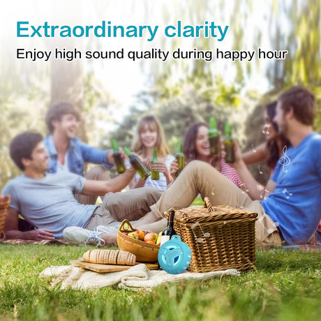 Altavoz Bluetooth impermeable IPX7 con luz RGB para exteriores