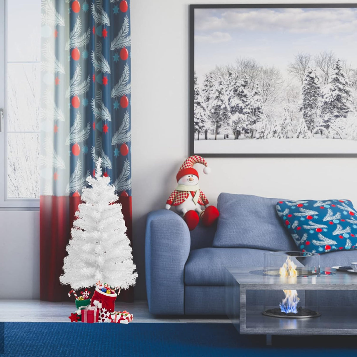 Árbol de Navidad artificial de mesa, 130 puntas, modelo 3Ft