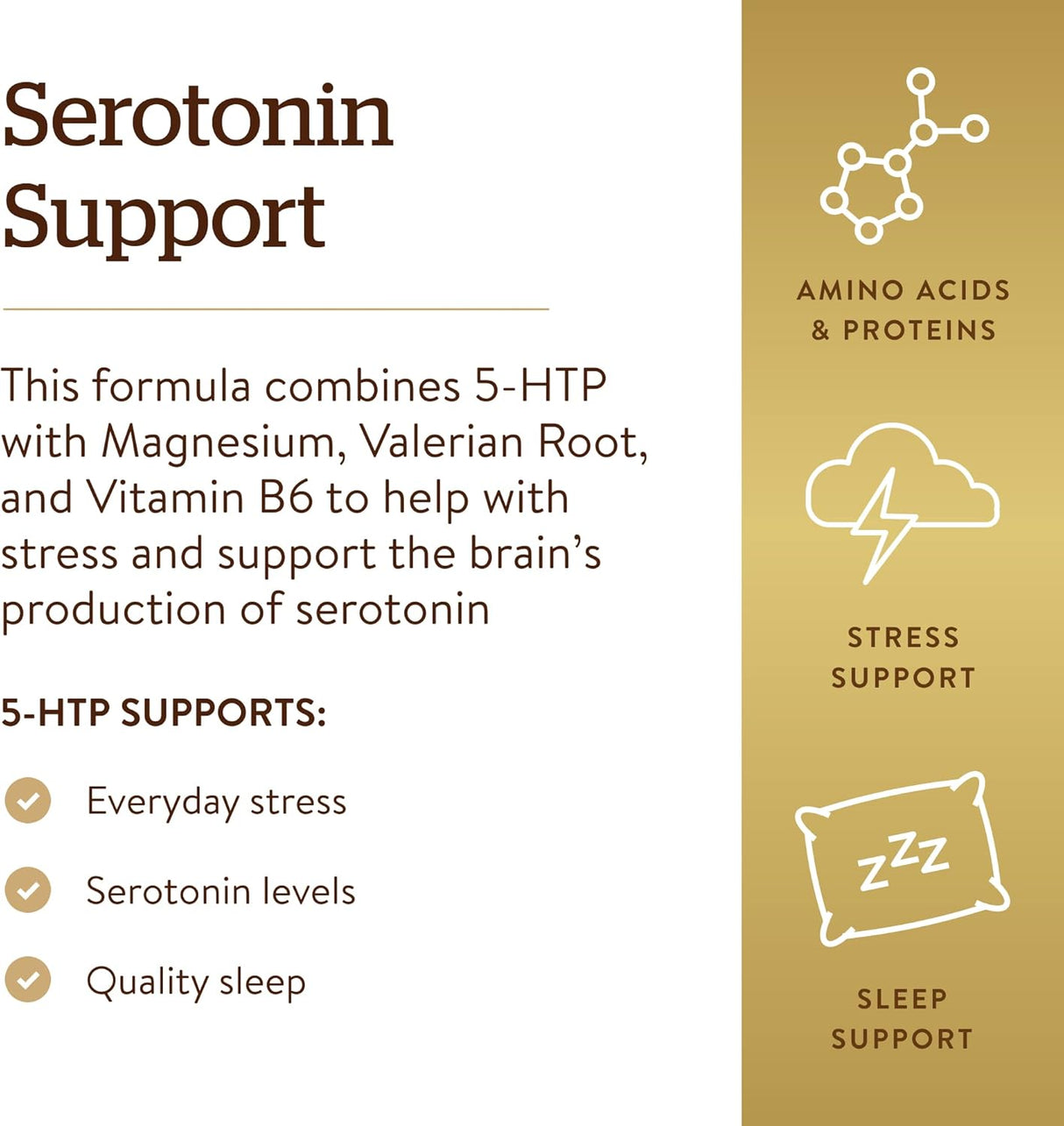Suplemento Solgar 5-HTP 100 mg, 90 cápsulas vegetales