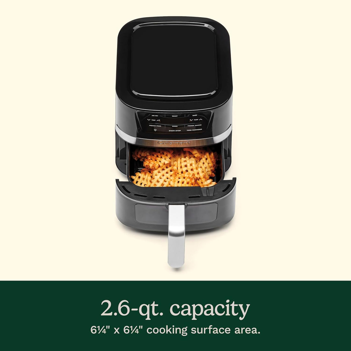 Freidora de Aire Cuisinart 2.6Qt, 3 Programas, Modelo AIR-80