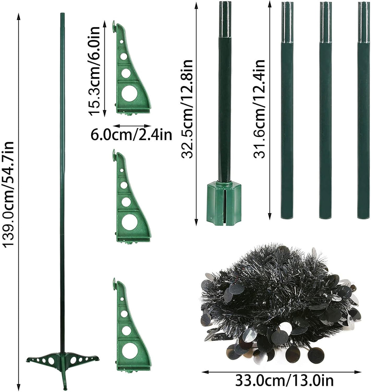 Árbol Artificial Halloween Orgrimmar 5FT con 100 Luces