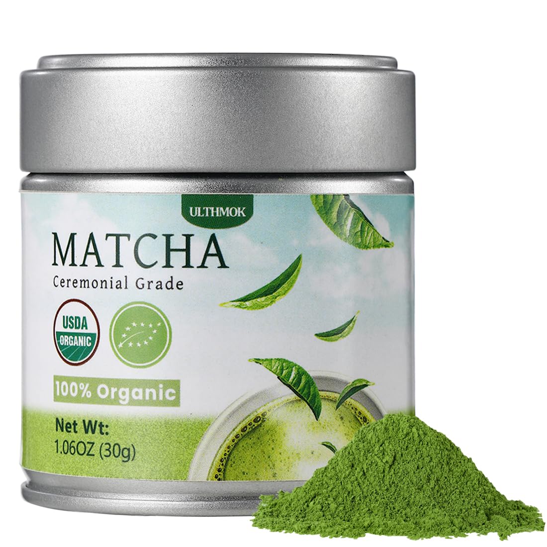 Matcha Verde Ceremonial Orgánico 30g - Sin Aditivos y Vegano