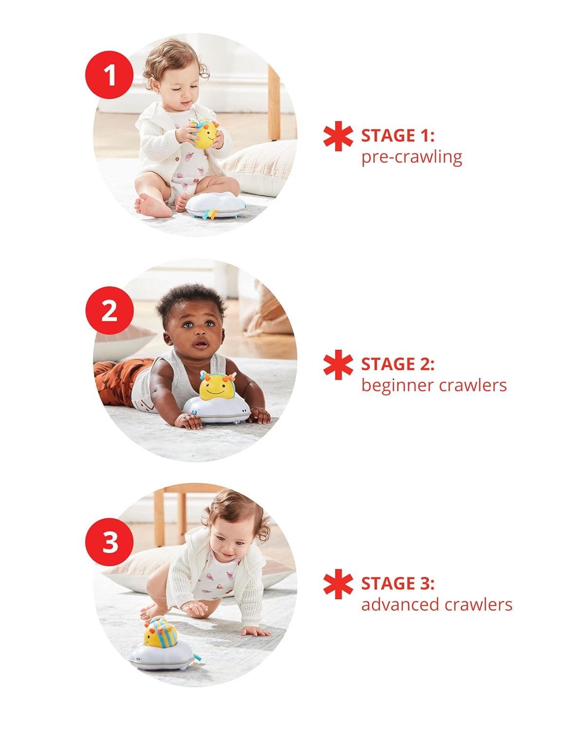 Juguete de arrastre para bebés Skip Hop, 3 etapas, Bee