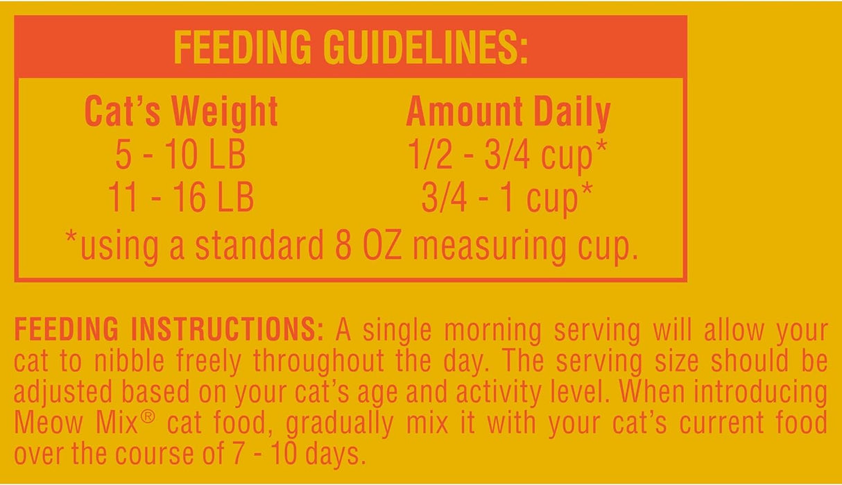 Alimento seco Meow Mix para gatos 6 libras