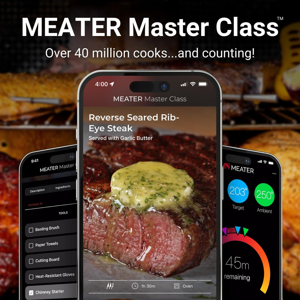 Termómetro de carne inalámbrico MEATER Pro | 1000°F, Bluetooth