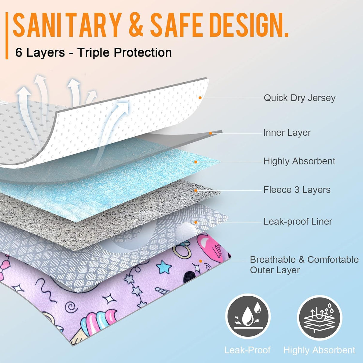 Pañales lavables perras, paquete de 3 pañales perras hembras