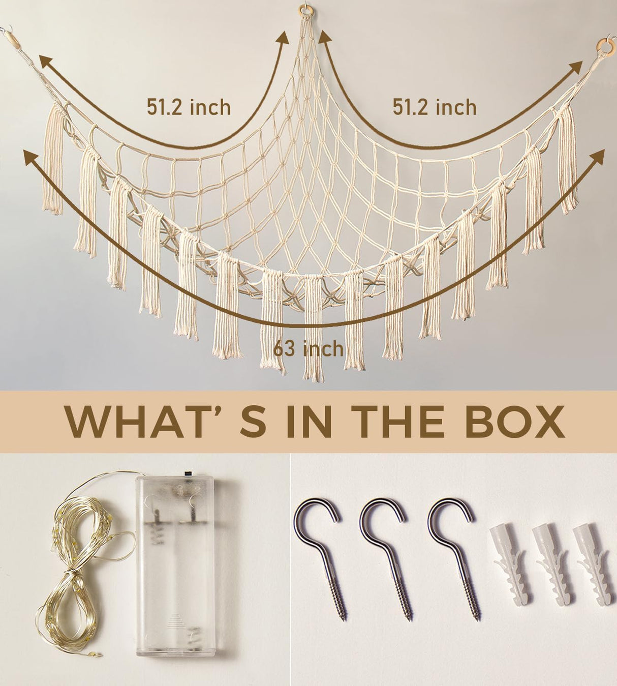 Hamaca de Almacenamiento para Peluches - X-Large con Luz LED