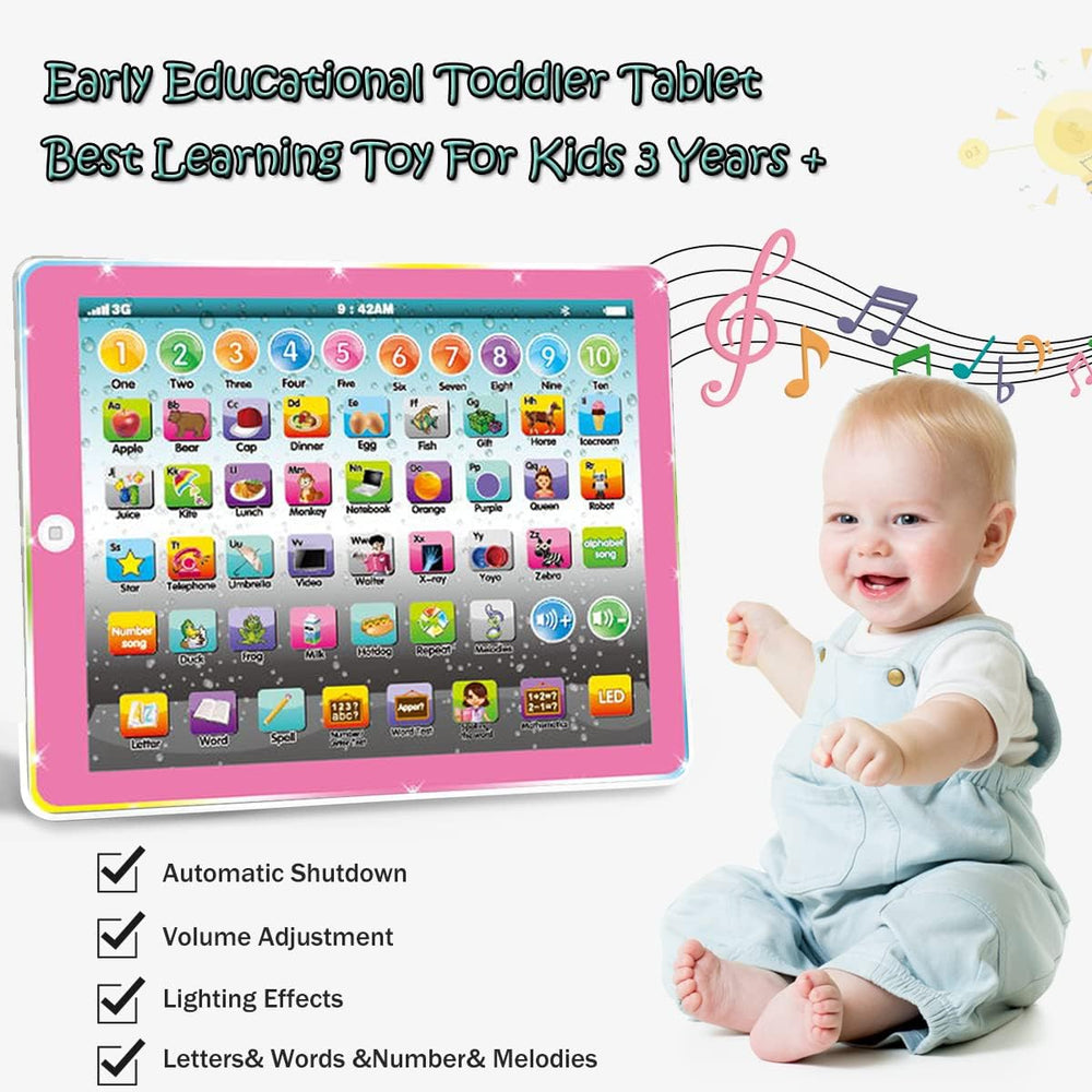 Tablet Educativa Wenbeier para Niños con Música y Números