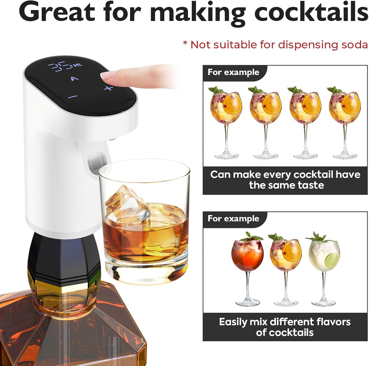 Decantador Aerador Eléctrico de Vino, Regalo Único para Él