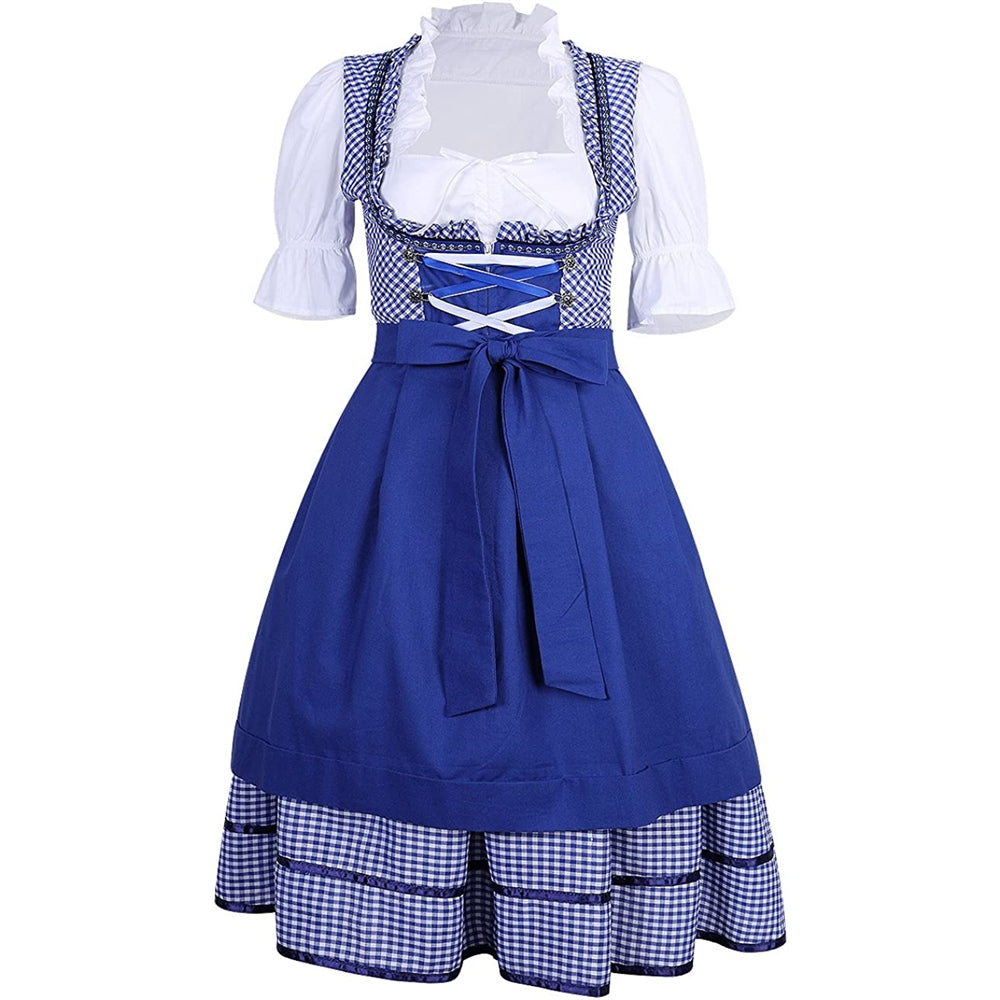 Disfraces Vestido para mujer Oktoberfest talla S azul oscuro