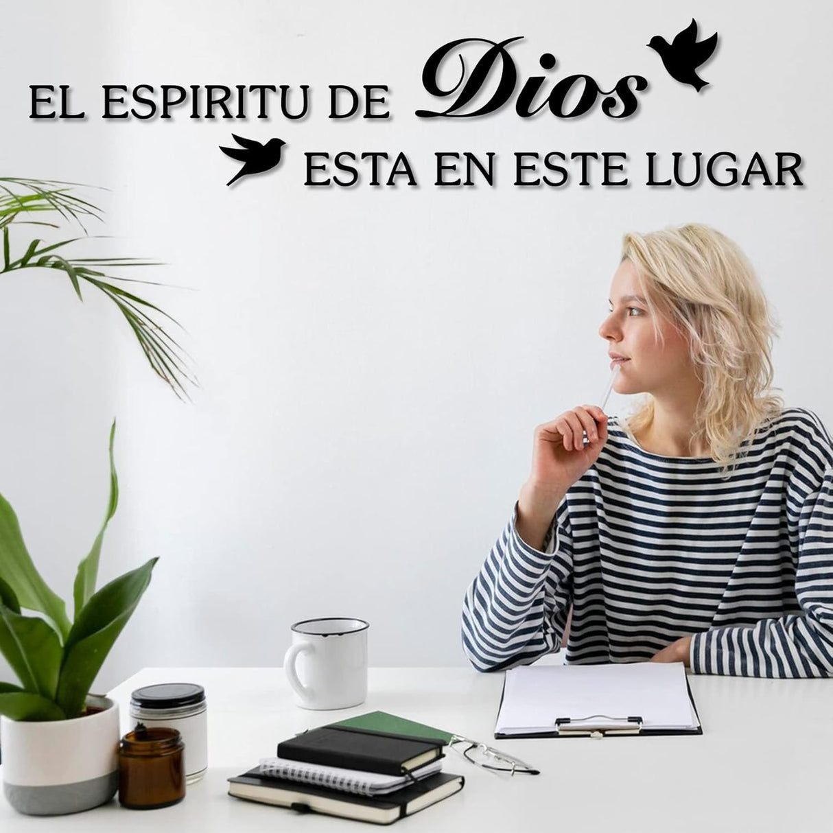 Vinilo Decorativo Espiritual, El Espíritu de Dios, 36x7.9