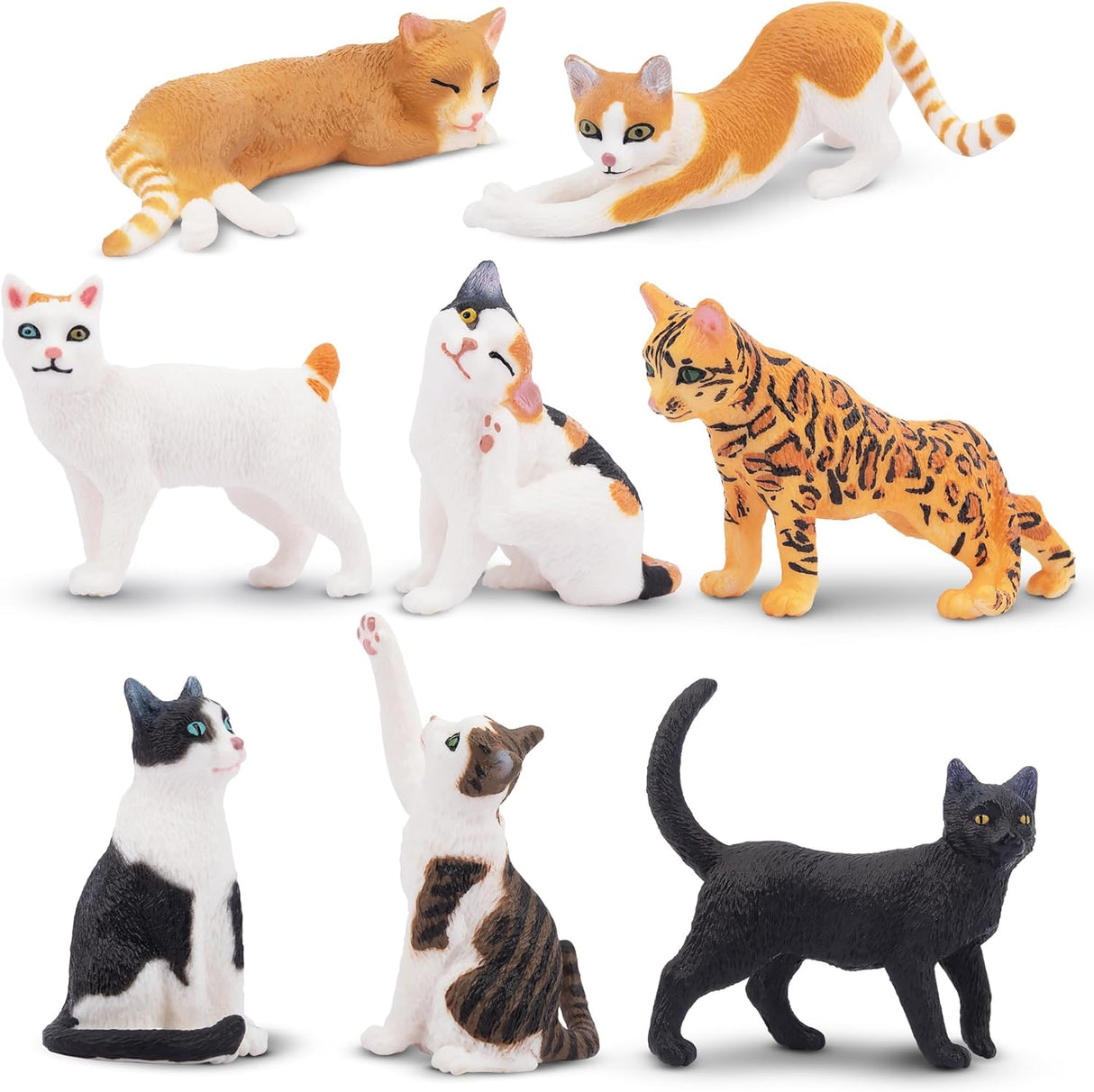 Juego de Figuras de Gato Educativas para Niños y Niñas