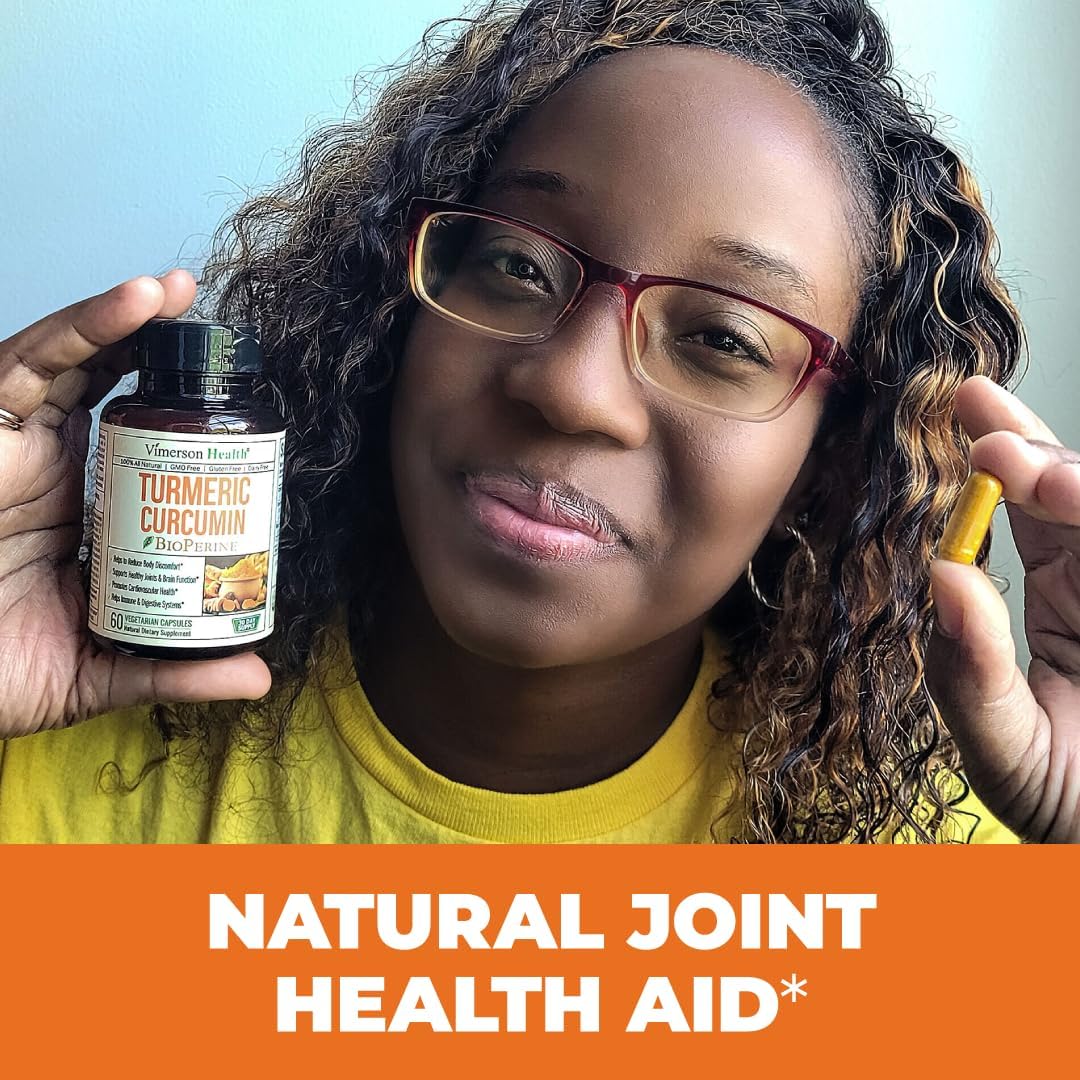 Suplemento de Cúrcuma y Bioperina Vegano para Articulaciones