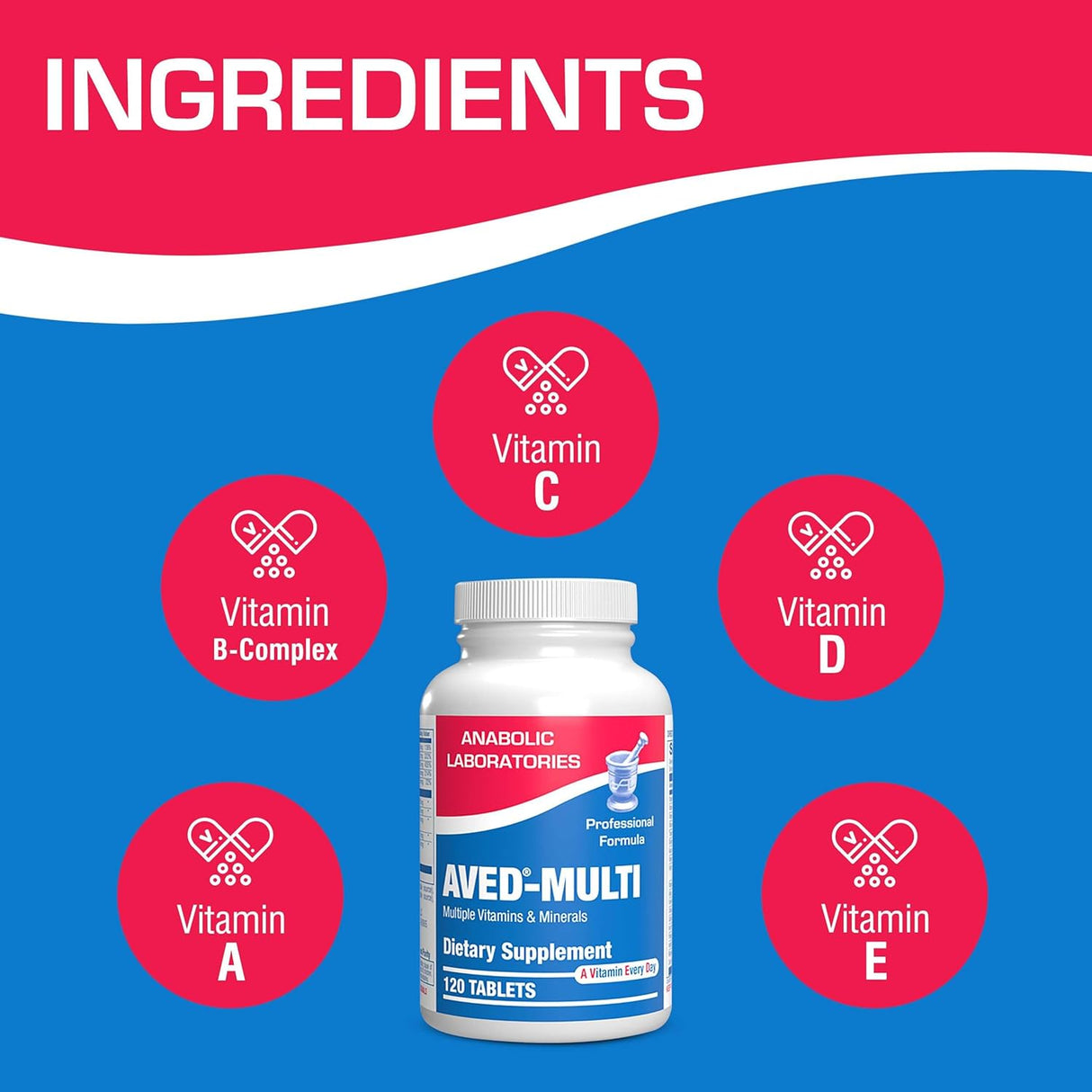 Suplemento Multivitamínico diario para hombres y mujeres