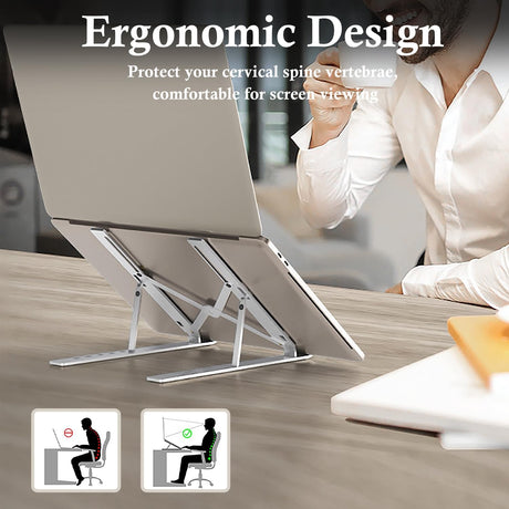 Soporte portátil para computadora de escritorio ajustable